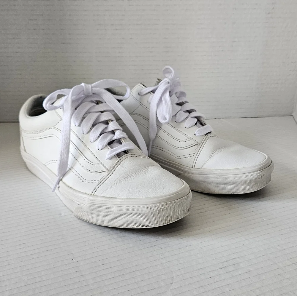 Vans Old Skool leather‎ 721356 sneakers size Women's 7.5
